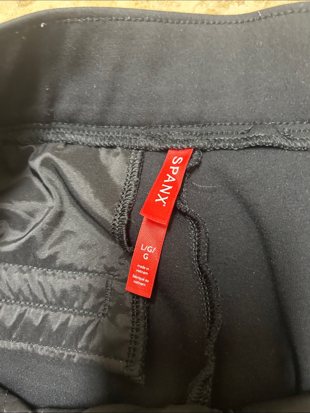 SPANX Black High-Rise Wide-Leg Trousers - Picture 4 of 6